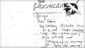 lettera kurt cobain contro Courtney Love